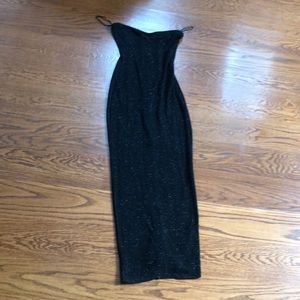 Black shimmer evening dress size 6